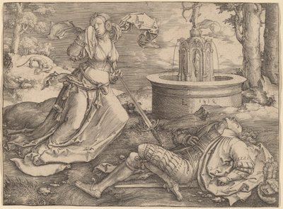 Pyramus and Thisbe by Lucas van Leyden