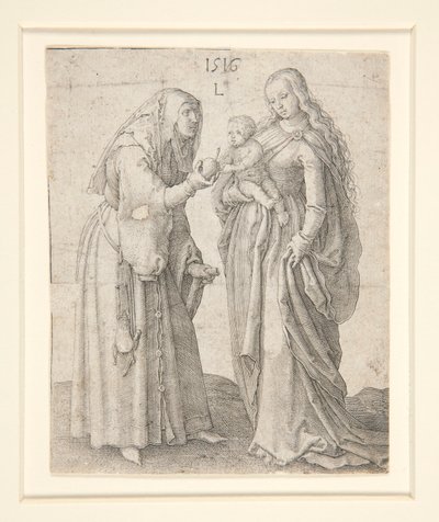 The Virgin with Child and St. Anne by Lucas van Leyden