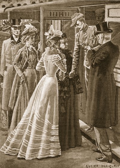 Back from the War: a C.I.V. invalided home, illustration from 