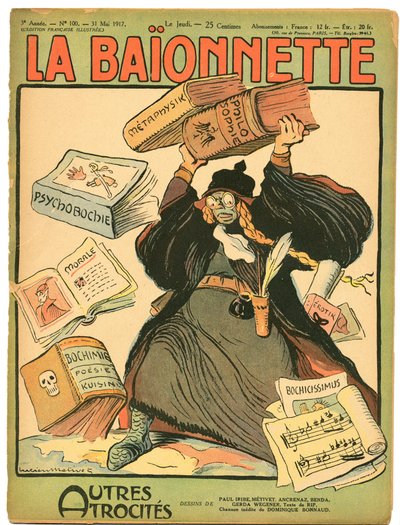 Cover of La Baionnette, Satirical in Colours by Lucien Metivet