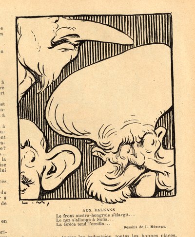 Le Rire rouge, Satirical in Black & White by Lucien Metivet