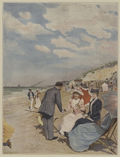 At Etretat, the Season Was in Full Swing by Lucius Rossi
