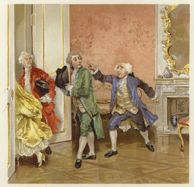 Illustration for The School for Scandal by Lucius Rossi