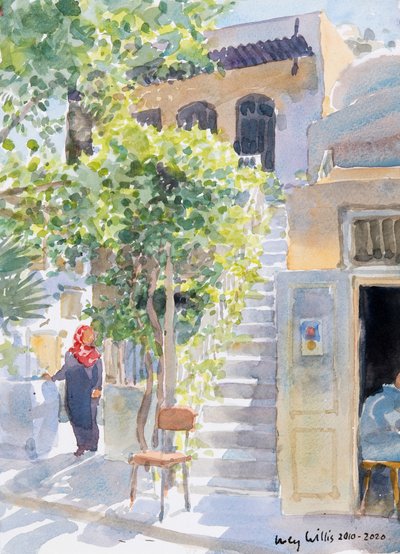 Steps by The Citadel, Aleppo, Syria by Lucy Willis