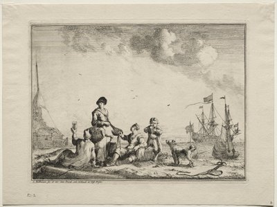 Fish Vender by Ludolf Backhuysen