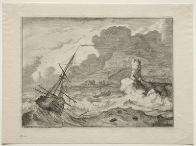 Storm at Sea, 1701 by Ludolf Backhuysen