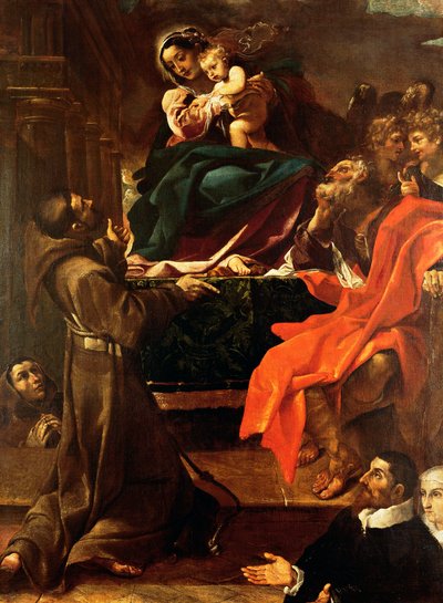 Holy Family with St Francis and Donors by Ludovico Carracci