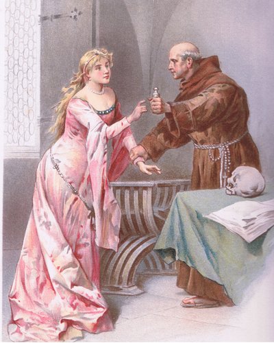 Friar: Hold daughter, I do spy a kind of hope (illustration from Romeo and Juliet) by Ludovico Marchetti