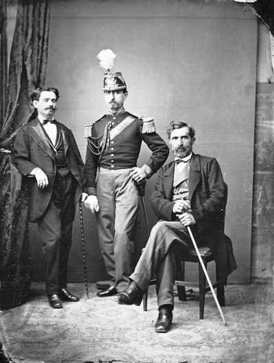 Portrait of Roman Nobles Posing in a Studio Photo by Ludovico Tuminello
