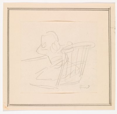 Girl Sitting on a Chair by Ludvig Find