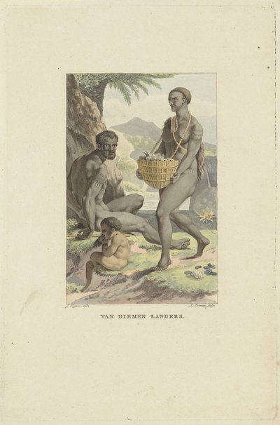 Inhabitants of Tasmania by Ludwig Gottlieb Portman