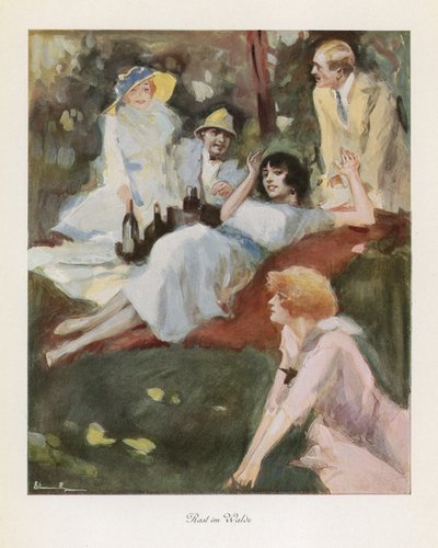 Rest in the Woods by Ludwig Lutz Ehrenberger