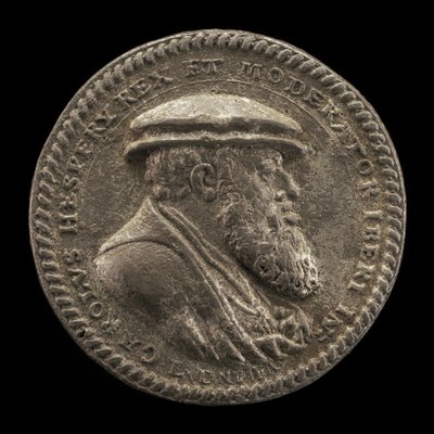 Charles V, 1500-1558, King of Spain 1516-1556, Holy Roman Emperor 1519 [obverse], 1542 by Ludwig Neufahrer