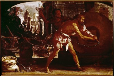 Samson and the millstone by Luigi Miradori