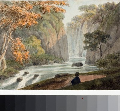 Landscape with River and Waterfall by Luigi Garibbo