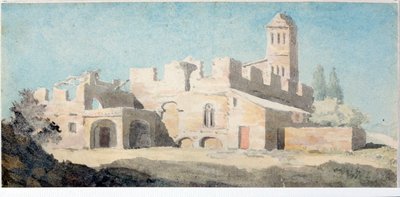 Ruins of a Monastery in the Region of Genoa by Luigi Garibbo