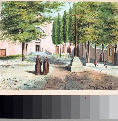 View of Capuchin Church, Genoa by Luigi Garibbo
