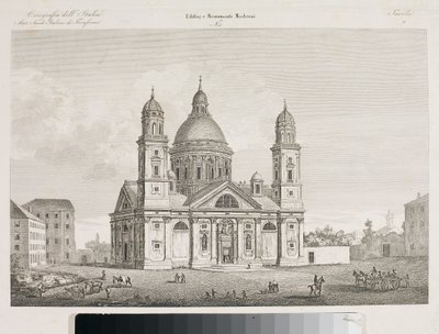 View of the Basilica Santa Maria Assunta di Carignano in Genoa by Luigi Garibbo