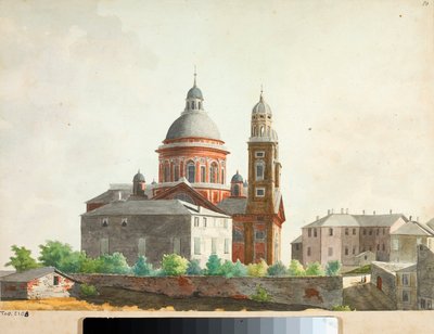 View of the Basilica of Santa Maria Assunta di Carignano in Genoa by Luigi Garibbo