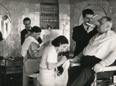 Barber Shop and Manicure by Luigi Leoni