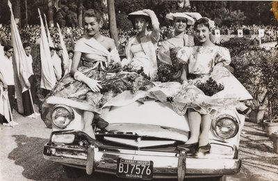 Mannequins Posing on a Car in the Piazza di Siena in Villa Borghese, Rome by Luigi Leoni