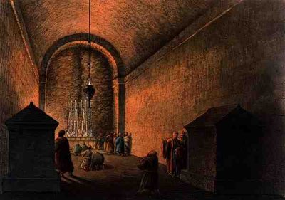 Chapel of Mount Calvary, in Jerusalem by Luigi Mayer