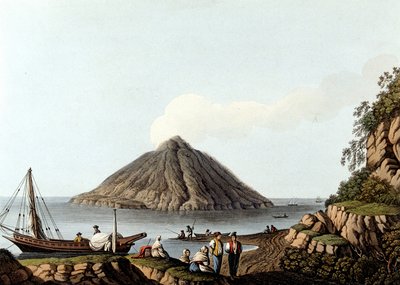 Island of Stromboli by Luigi Mayer