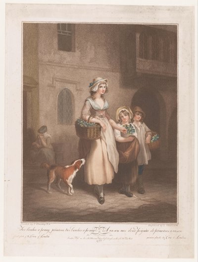 Flower Seller by Luigi Schiavonetti