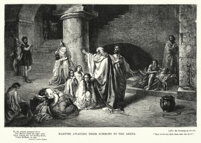 Martyrs awaiting their Summons to the Arena by Luigi Zuccoli