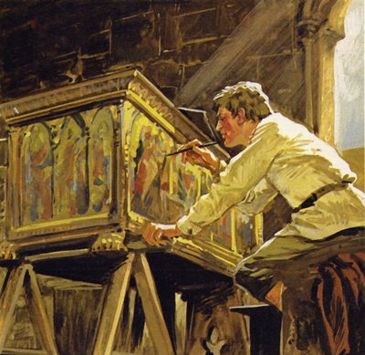 Duccio di Buoninsegna worked in Siena decorating boxes by Luis Arcas Brauner