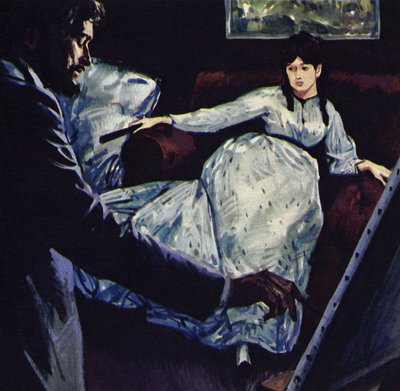 Manet painting the picture Repose by Luis Arcas Brauner