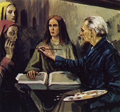 Van Meegeren was able to prove that he had forged the paintings by Luis Arcas Brauner