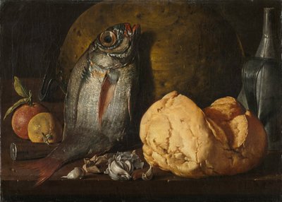 Still Life with Fish, Bread, and Kettle, c1772 by Luis Egidio Melendez