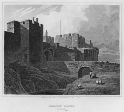 Carlisle Castle, Cumberland by Luke (after) Clennell