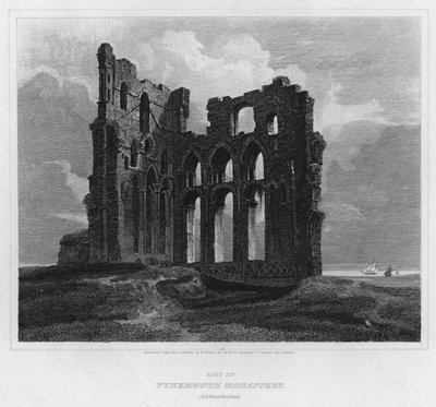 Part of Tynemouth Monastery, Northumberland by Luke (after) Clennell