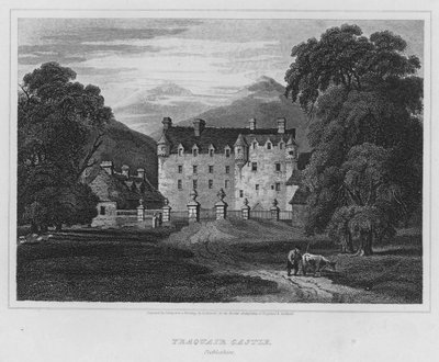 Traquair Castle, Peebleshire by Luke (after) Clennell