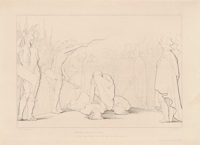 Mute, Gazing, Agonizing... by Lumb Stocks, after George Elgar Hicks