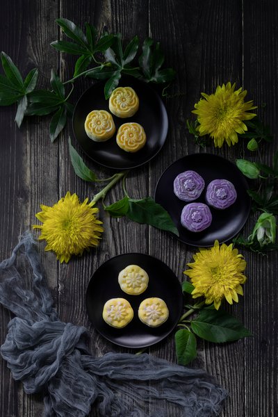 Festive Mooncake Still Life by Lydia Jacobs