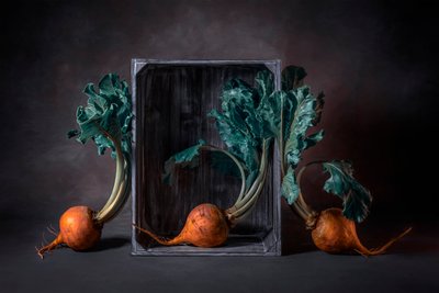 Golden Beets Rustic Still Life by Lydia Jacobs