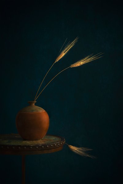 Rustic Wheat Still Life by Lydia Jacobs