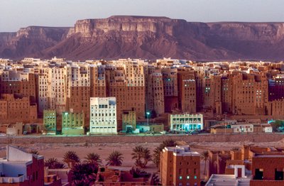 Relative skyscrapers in the desert of Shibam Hadramawt aka Shibam, South Yemen by Lynn Abercrombie
