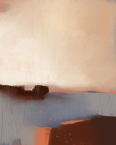 Abstract Landscape Serenity by MANSI SAXENA