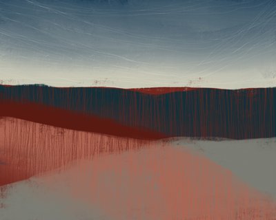 Earthy Abstract Horizon by MANSI SAXENA