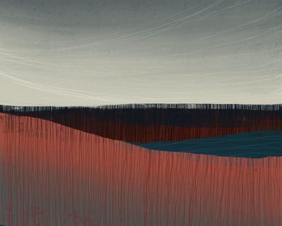 Serene Abstract Horizon by MANSI SAXENA
