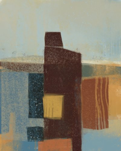 Serene Abstract Landscape by MANSI SAXENA