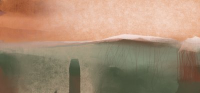Serene Abstract Landscape by MANSI SAXENA