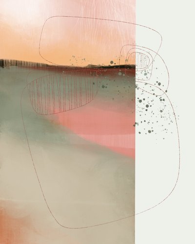 Serene Abstract Landscape by MANSI SAXENA