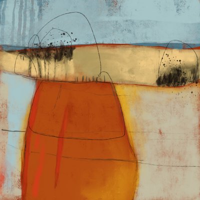 Serene Abstract Landscape by MANSI SAXENA