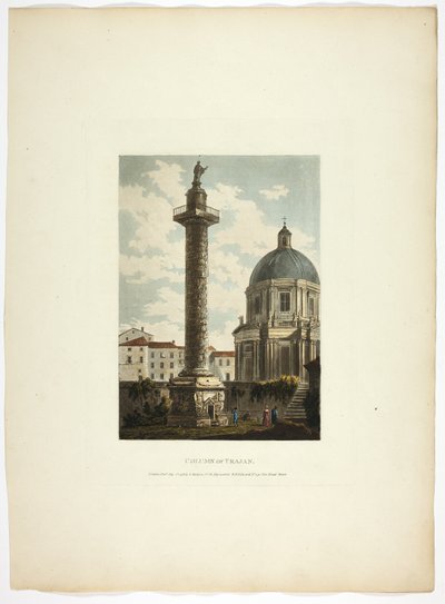 Column of Trajan, plate twenty-one from Ruins of Rome by M. Dubourg