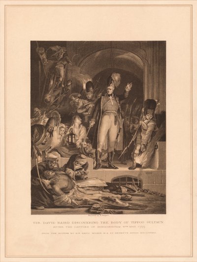 Sir David Baird Discovering the Body of Tippoo Sultaun by M Nargert